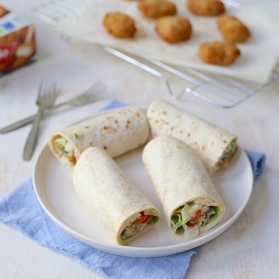 wraps met kibbeling