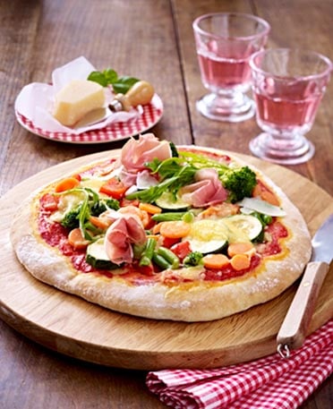 Italiaanse groente pizza
