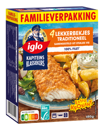Kapiteins Klassiekers Lekkerbekjes x4 Traditioneel 480g Familieverpakking