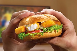 Broodje Visstick original kaiserbroodje