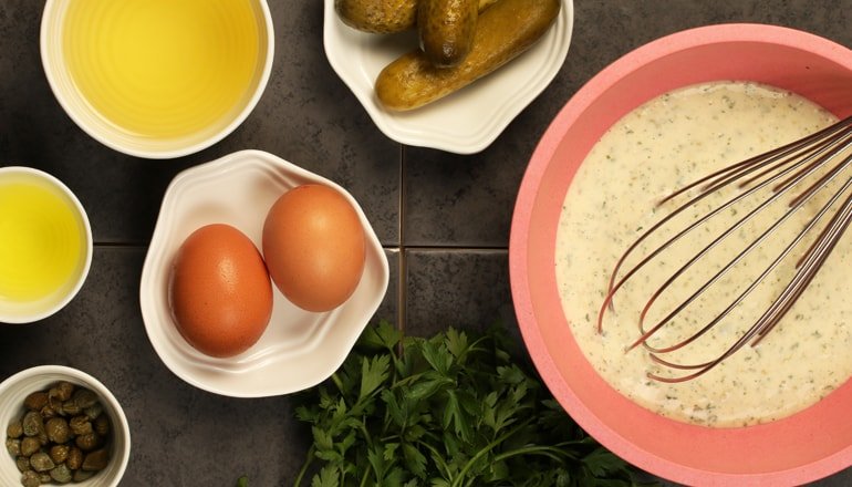 Homemade remouladesaus