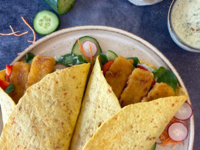 Griekse Wraps met Vissticks