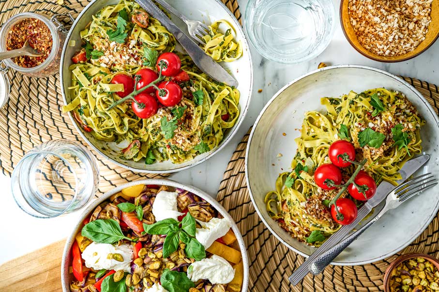 Spinazie-boursin-tagliatella